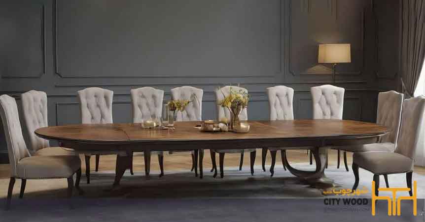 میز ناهار خوری 10 نفره