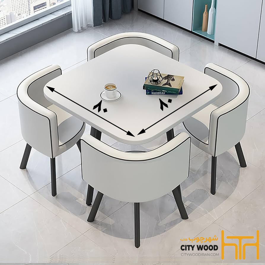 ابعاد میز ناهارخوری کم جا