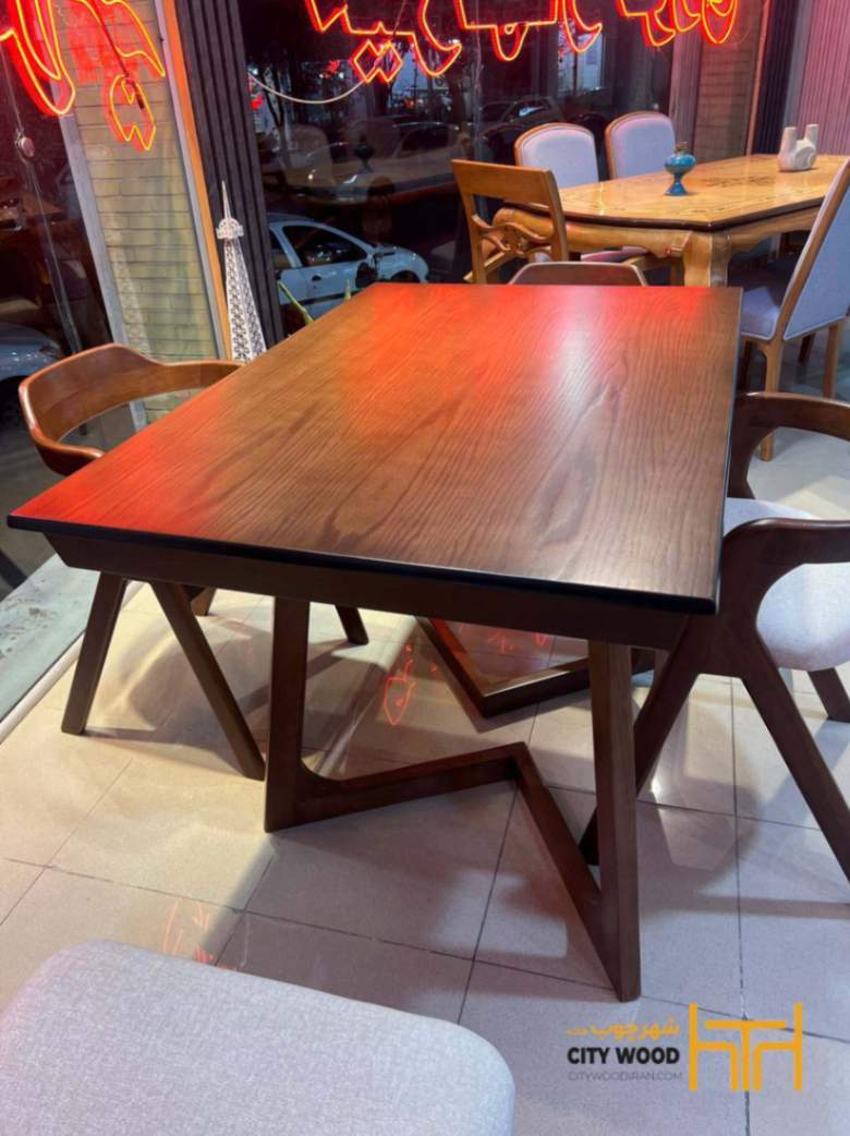 میز ناهار خوری مدل کارن ۴ نفره کد 80001