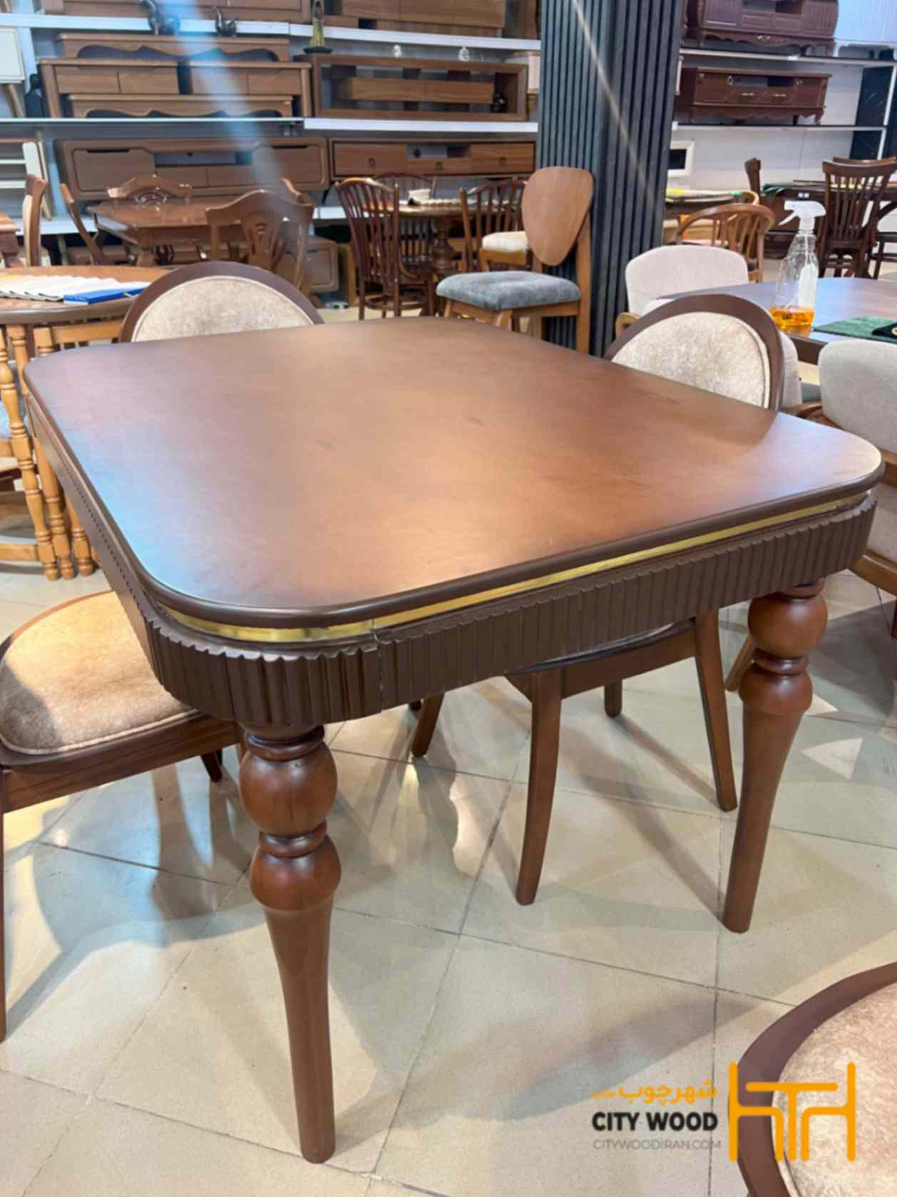 میز ناهار خوری مدل نوا ۴ نفره کد 80005