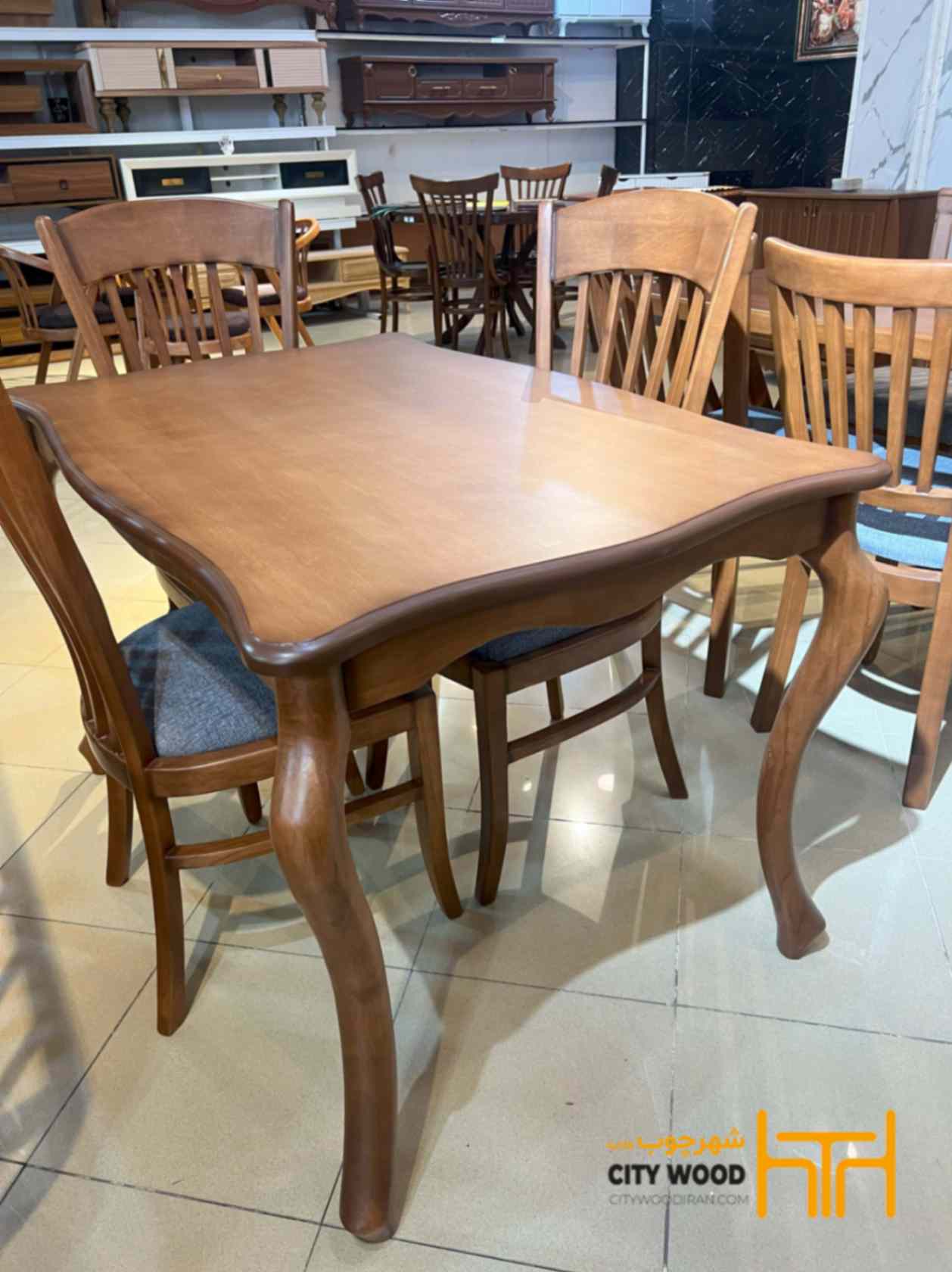 میز ناهار خوری مدل آوا ۴ نفره کد 80004