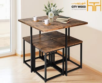 میز ناهارخوری کم جا مدل موکا